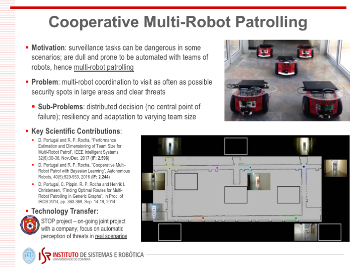 CoopMultiRobPatrol ISR eval 2018 other results RuiPRocha